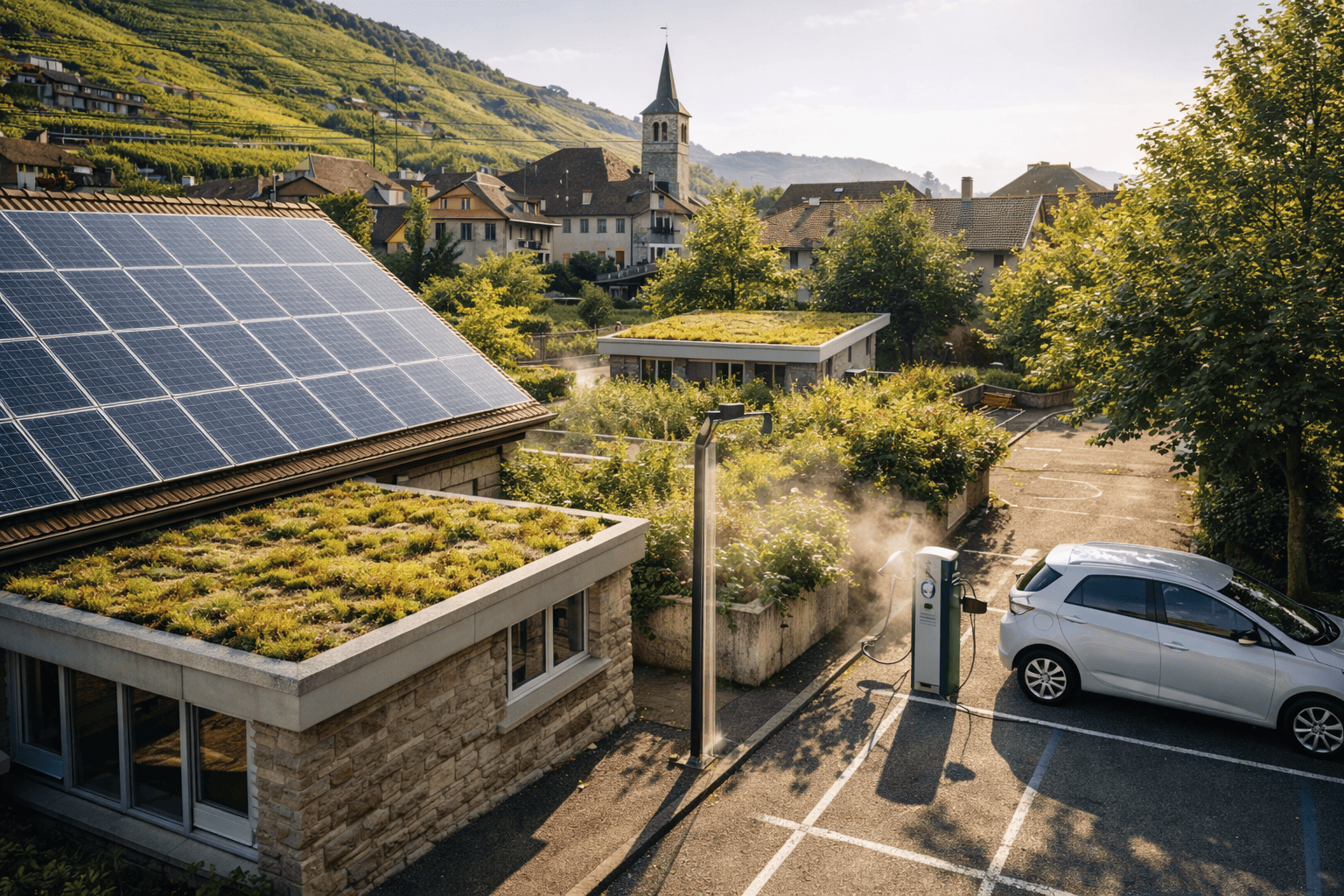 solar pannels on public roofs
